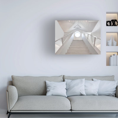 Yvette Depaepe High Key Staircase Canvas Art