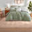 Comfortable Sage Green Bedding Sets, Polyester Texture For Modern Home