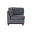 Canapé modulaire modulaire 9 pièces en chenille gris cendré - 3 canapés d'angle, 4 fauteuils sans accoudoirs, 2 repose-pieds, design classique, cales à dossier, look contemporain,