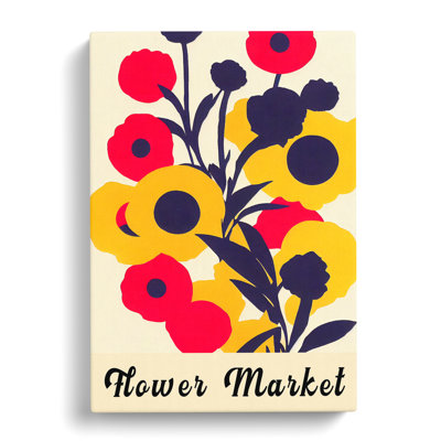 1970 Flower Market Exhibition No.2 - Wrapped Canvas