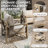 4 Pieces Modern Outdoor Furniture Patio Conversation Sets With Olefin Fabric-347142312