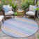 Machine Washable Indoor/Outdoor Xhevrie Lavender Rug