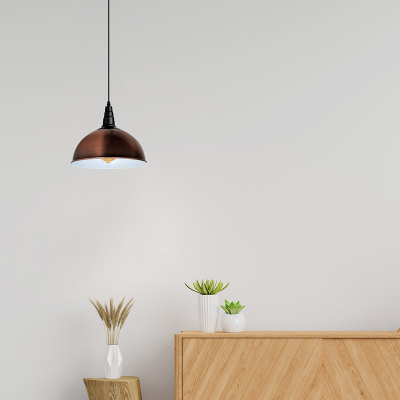 Aarika 1 - Light Dome Pendant, Copper