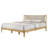 Ava Solid Wood Platform Bed with Upholstered Headboard-1923670145-1923670147