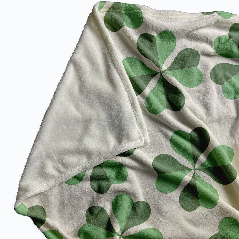 Bissonnette Throw Blanket, W76 x L101cm, Green