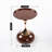 Modern Metal Round Tray Side Table With Pedestal Base-1341089575