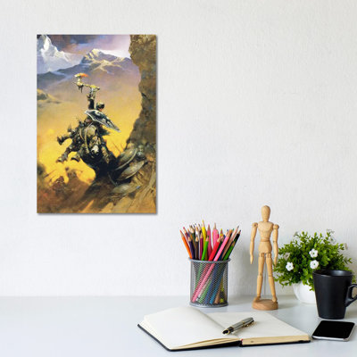 «Eernal Champion» par Frank Frazetta, reproduction d'art graphique sur toile tendue