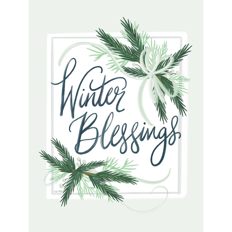 Winter Blessings - Impression sur toile tendue, H 40 po x l 30 po