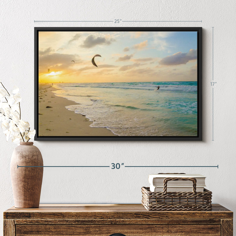 Impression sur toile Caraïbes, H 17 po x l 25 po