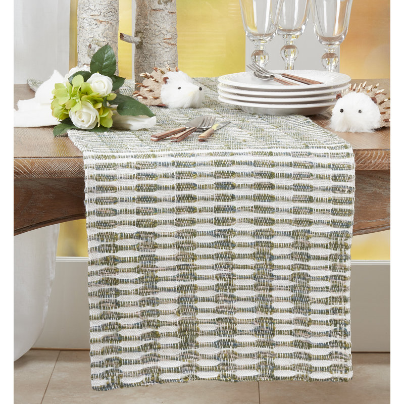 Laelia Striped 100% Cotton Table Runner, 54" x 16"