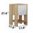 Everly Modern 22" Nightstand with Pivot Drawer