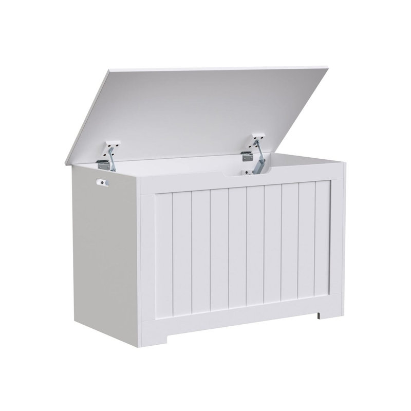 Clasine Manufactured Wood Blanket Chest, White
