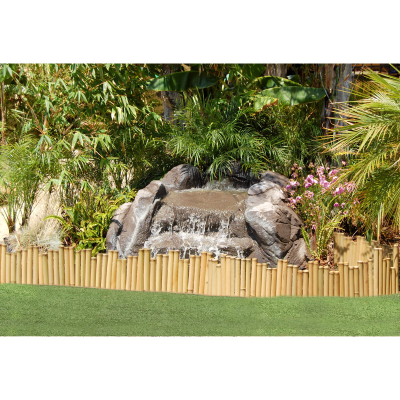 Bordure décorative de clôture en bambou H 12 po x l 96 po