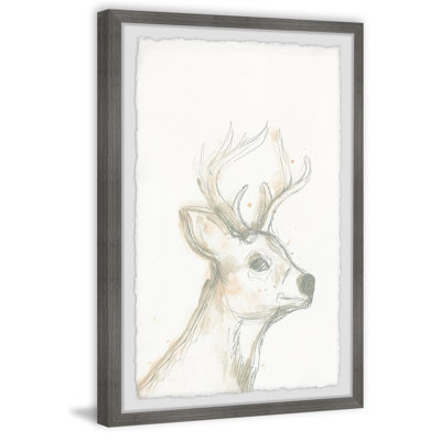 Deason Deer Cameo IV - Drawing