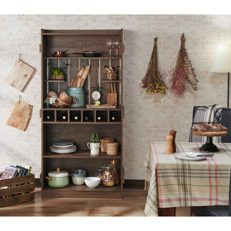 Étagère de boulangerie en bois manufacturé Wilburn Farmhouse