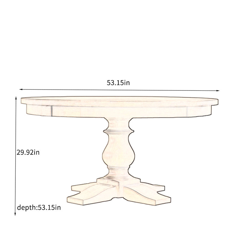 Timarion, H 29,92 po x L 53,15 po x l 53,15 po