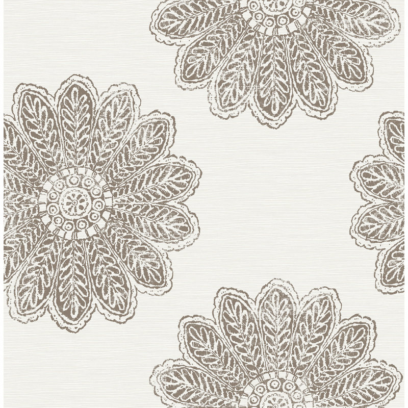 Rouleau de papier peint L 33 pi x l 20,5 po Celadon Indigo, Espresso