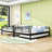Full Over Full Metal Bunk Bed With Twin Size Trundle-1645033401