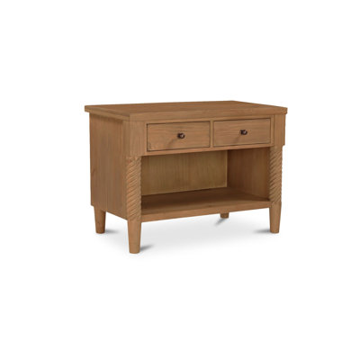 2 - Drawer Solid Wood Nightstand