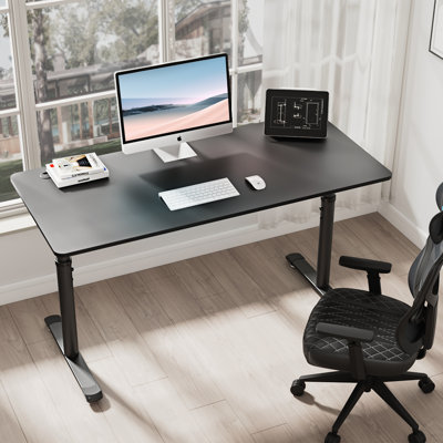 Adjustable Metal Base Computer Desk