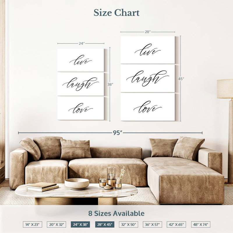 Tergel Minimalist Live Laugh Love