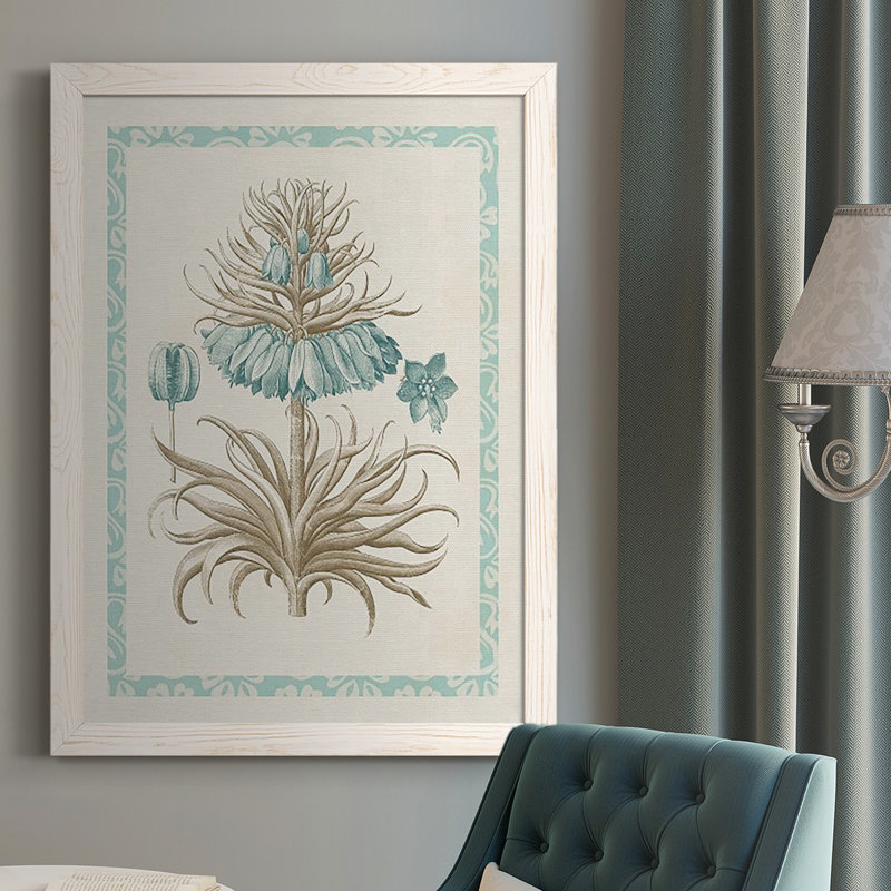 Willow Blue Besler II - reproduction de photo sur toile, H 37,5 po x l 27,5 po x P 1 po, Blanc