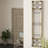 Wood Distressed Ornamental Panel Scroll Cream Wall Decor with Bronze Metal Wire Details
