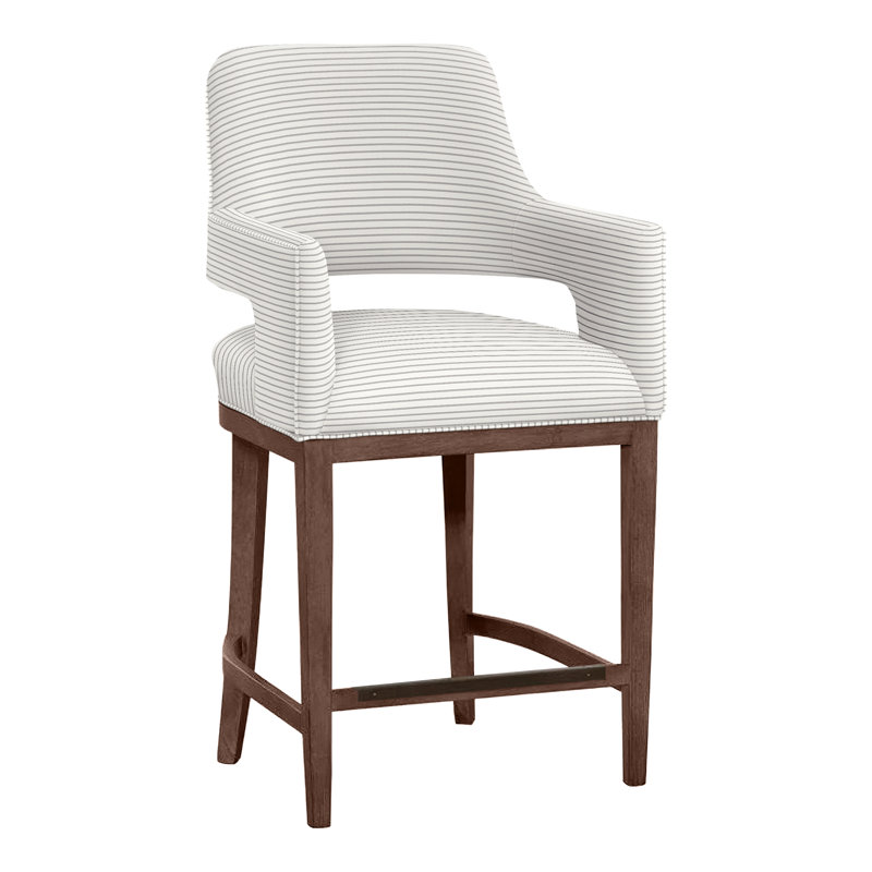 Tabouret de bar et de comptoir Josie, Noyer, Perigold Birchbox Tuxedo, Tabouret de comptoir (siège d'une hauteur de 26,5