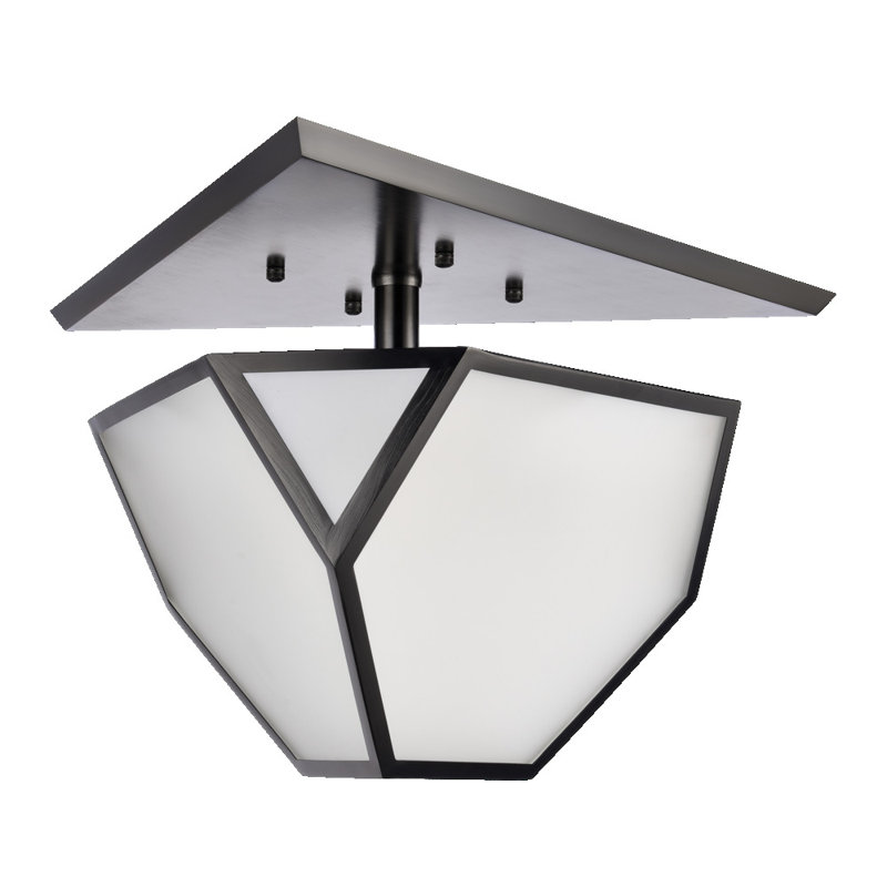 Plafonnier semi-encastré 3 lumières 21 po