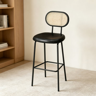 Black Solid back side Chair(Set of 2)