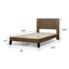 Matelas en mousse viscoélastique imprégnée de gel 10 po et lit plateforme en bois massif Marvelwood-417005138-417005143