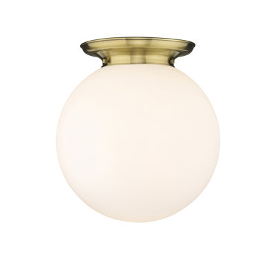 Alphonsa Glass Semi Flush Mount
