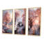 «Winter Landscape Frozen Sunlight», 3 pièces sur toile-1407419535-1407419532
