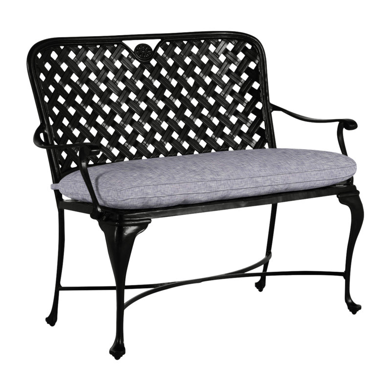 Provance Aluminum Garden Bench, Ancient Earth, Intermix Bark, Welt