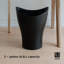 Corbeille pour déchets en plastique avec poignées intégrées Calhoon-2102622925