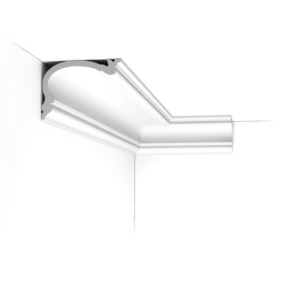 4-3/4 in x 3-7/16 in x 78-3/4 in Primed White Plain Polyurethane Crown Moulding