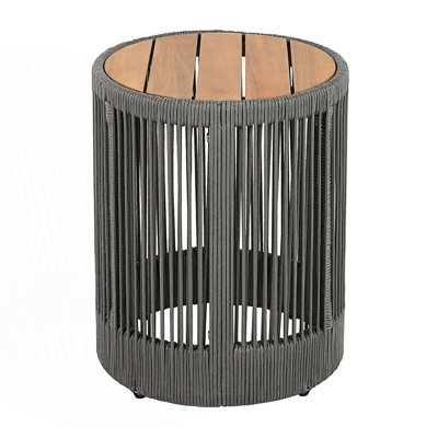 Outdoor Rattan Rope Side Table