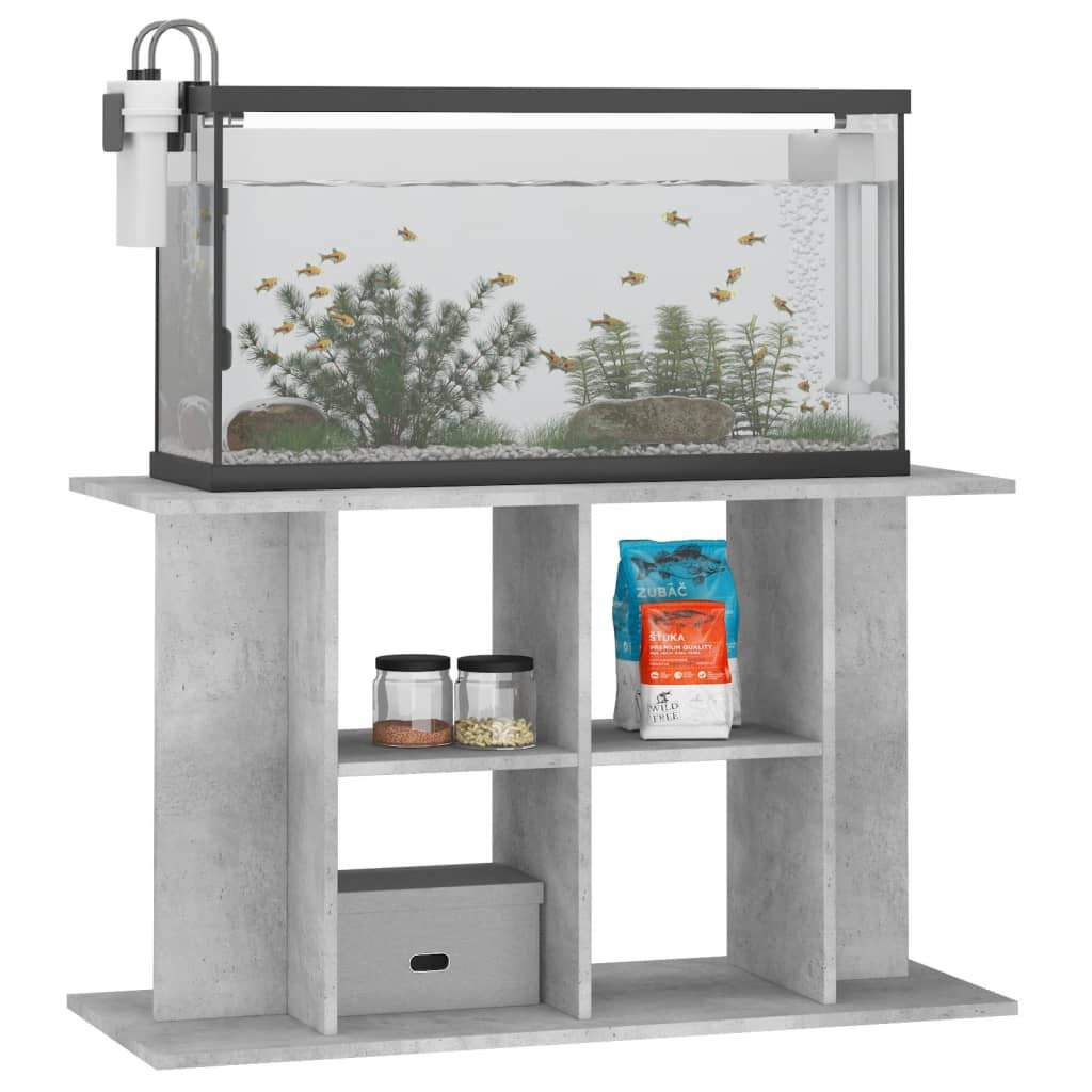 Vidaxl (Concrete Grey, 100 X 40 X 60 Cm) Aquarium Stand Fish Tank Stand Cabinet Aquarium Base Engineered Wood - Image 2