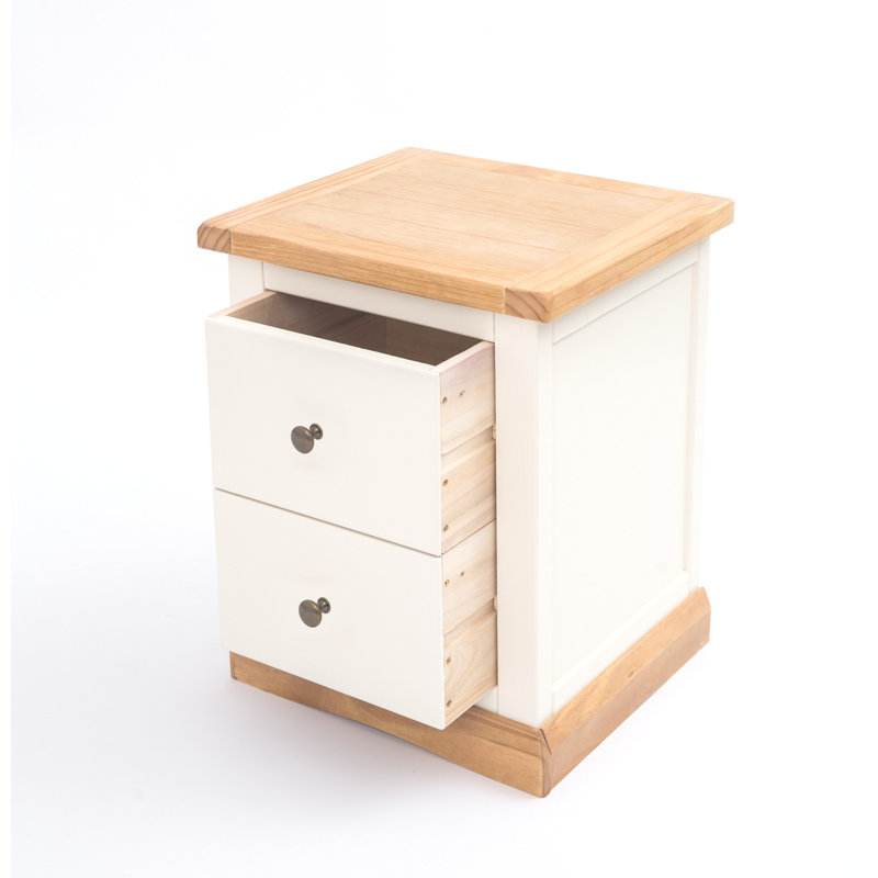 Miya 45cm W Solid + Manufactured Wood Bedside Table