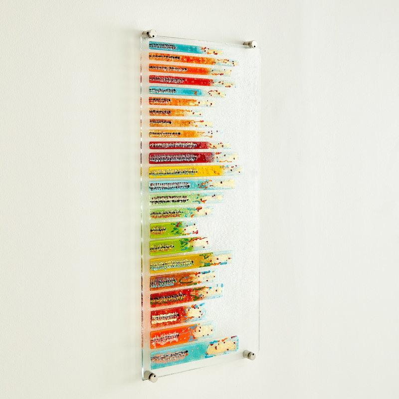 Sticks Fused Handmade Glass Wall Decor