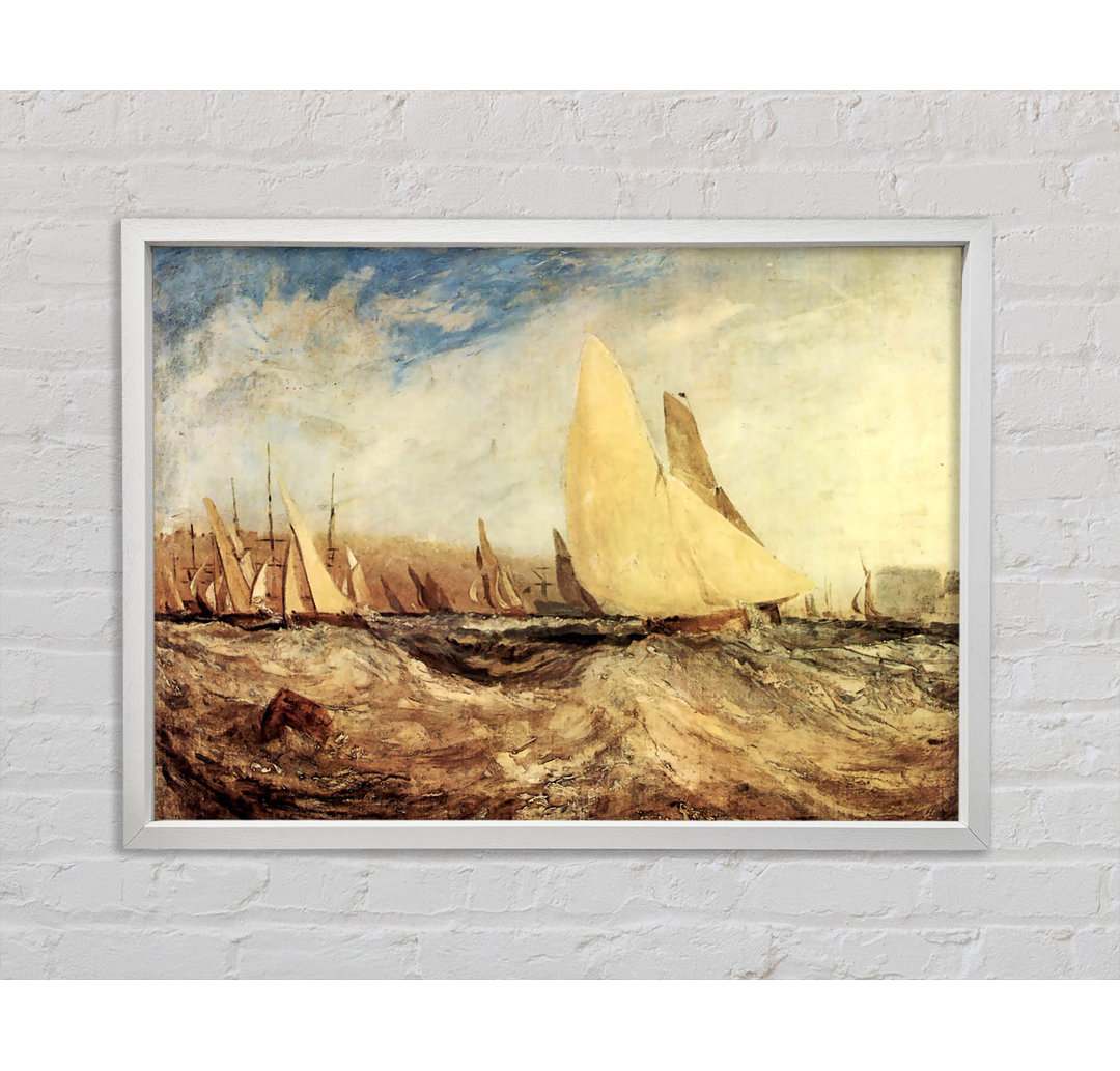 Joseph Mallord Turner Regatta - Einzelner Bilderrahmen Kunstdrucke auf Leinwand