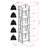 Metzler Graphite and Brown Finish 5-Tier Metal Shelf, 61.21'' H X 14.03'' W X 11.72'' D