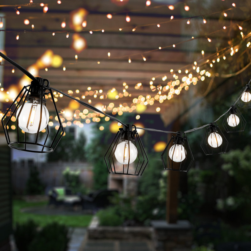 Diamond String Light Joss & Main Baltimore 120'' Diamond Caged String Lights & Reviews | Wayfair