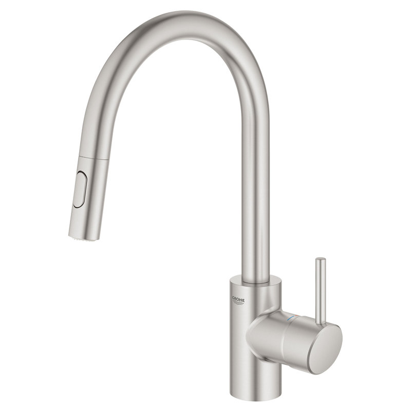 Robinet de cuisine à poignée simple Concetto ™ avec accessoires 1,75 gallons par minute, SuperSteel Infinity