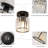 Rula Crystal Semi Flush Mount Ceiling Light Fixture Black