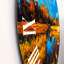 Orange Meadows sous un ciel bleu clair - Horloge murale traditionnelle-60187587