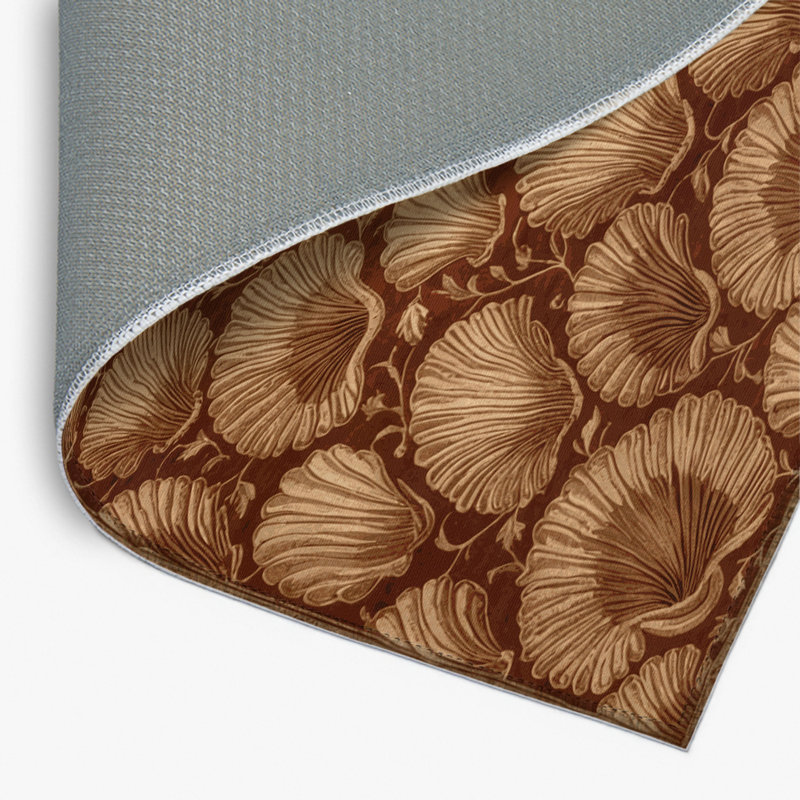 French Brown Indoor and Outdoor Area Rug, Rectangle 2' x 3'