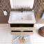 Meuble-lavabo mural simple 36 po avec plateau en résine Monja-1133366458