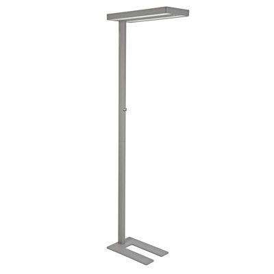 196cm Silver Task Floor Lamp