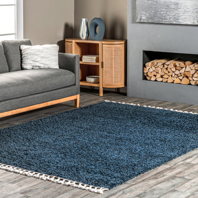 Tapis à poils longs Hollier pour le salon, la chambre à coucher et la chambre de bébé